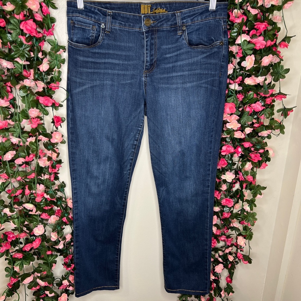 🌹Kut from the Kloth Dark Wash Boyfriend Jeans Womens 12 Casual Walking